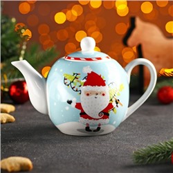 Чайник заварочный Доляна «Новый Год. Дед Мороз», 800 мл, 20×12×13 см