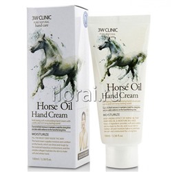 Крем для рук увлажняющий ЛОШАДИНОЕ МАСЛО Horse Oil Hand Cream 3W CLINIC