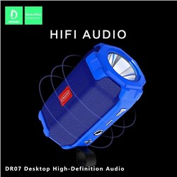 Колонка - Bluetooth DENMEN DR07 (синий)
