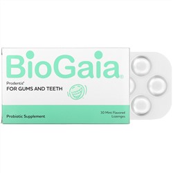 BioGaia, Prodentis For Gums And Teeth, Mint Flavor, 30 Lozenges