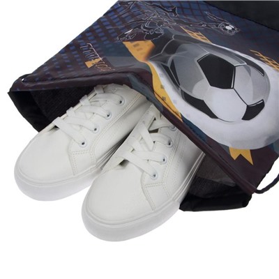 Мешок для обуви, 420 х 340 мм, СДС-3, «Футбол»