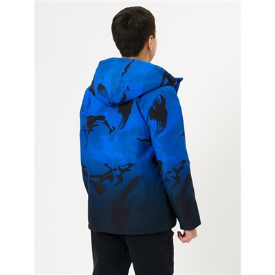 Куртка демисезонная для мальчика синего цвета, рост 134
