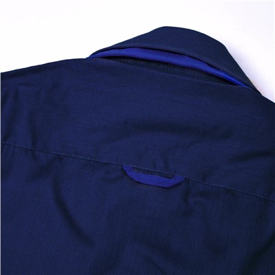 Рубашка Platin Body fit темно-синего цвета длинный рукав для мальчика