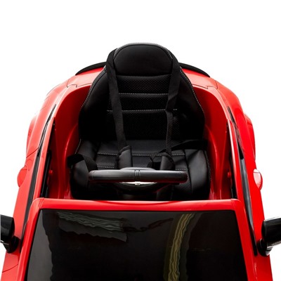 Электромобиль MERCEDES-BENZ C63 S AMG, цвет красный, EVA колеса