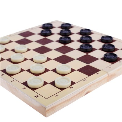 Настольная игра 2 в 1 "Леви": шашки d=2.6 см, шахматы, король h=7.5 см, пешка h=3.5 см, 30 х 30 см 4