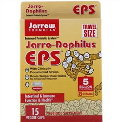 Jarrow Formulas, Jarro-Dophilus EPS, 5 млрд клеток, 15 растительных капсул