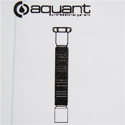 Труба гофрированная Aquant, 1 1/4" х 50 мм, без выпуска