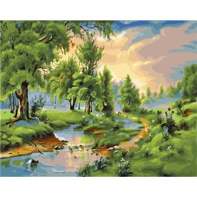 Картина по номерам 40х50 - Высыхающая река