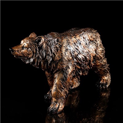 Статуэтка "Медведь", бронза, покрытие лак, гипс, 61х20х34 см