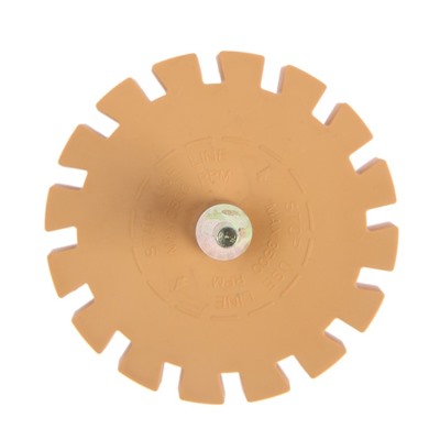 Круг шлифовальный резиновый ТУНДРА, TURBO, для очистки от клея, ценников, скотча, 16 х 6 мм
