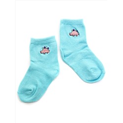Детские носки 1-3 года 10-14 см  "Динозаврики" Голубые