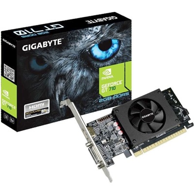 Видеокарта Gigabyte GeForce GT 710 (GV-N710D5-2GL) 2G,64bit,GDDR5,954/5010