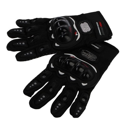 Перчатки для езды на мототехнике, с защитными вставками, пара, размер M, черные