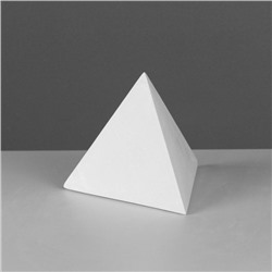 Геометрическая фигура, пирамида правильная «Мастерская Экорше», 15 см (гипсовая)
