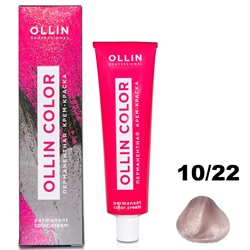 Перманентная крем-краска для волос  COLOR 10/22 Ollin 100 мл