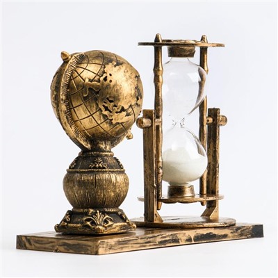 Песочные часы "Глобус", сувенирные, 15.5 х 7 х 12.5 см