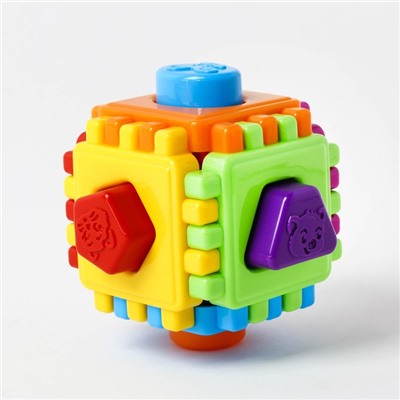 Развивающая игрушка Логический куб «Геометрик» 10,5х10,5х10,5см.