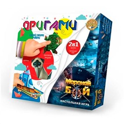 Лапландия  Настольная игра 99969 Оригами + морской бой