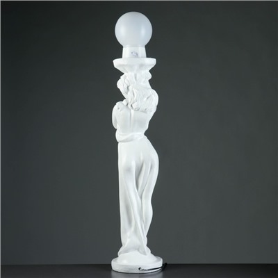 Лампа интерьерная "Девушка стоя" белая, 20х20х100 см