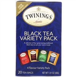 Twinings, Черный чай, 20 чайных пакетиков, 40 г (1,41 унции)