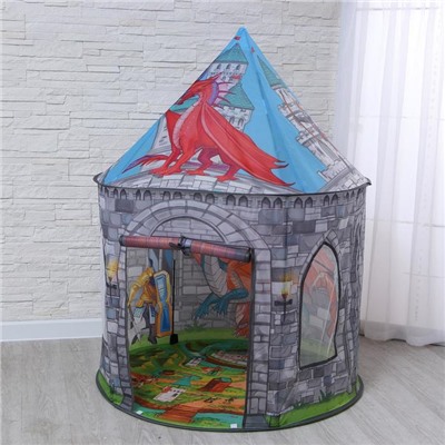 Палатка детская игровая «Замок с драконом» 100×100×135 см