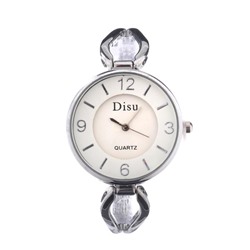 Часы наручные женские Disu, d=3 см , вращающийся циферблат,  микс