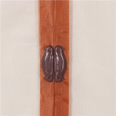 Сетка антимоскитная на магнитах «Уютный дом», 100×210 см, цвет коричневый