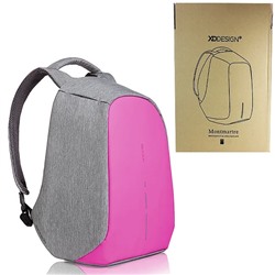 Рюкзак молодежный с USB портом розовый
