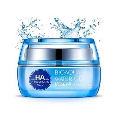 Bioaqua Water Get Hyaluronic Acid Cream Увлажняющий крем с гиалуроновой кислотой, 50 гр