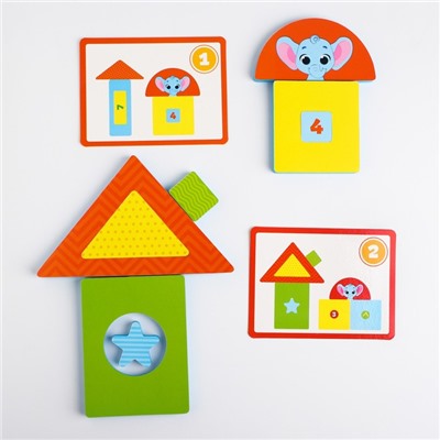Детский развивающий игровой набор «Маленький строитель, Транспорт», EVA+карточки, виды МИКС