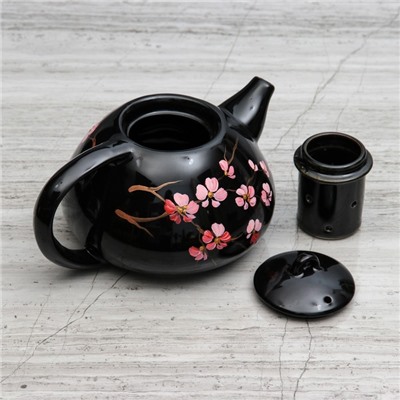 Чайник для заварки 0,6 л "Японский" темный, микс