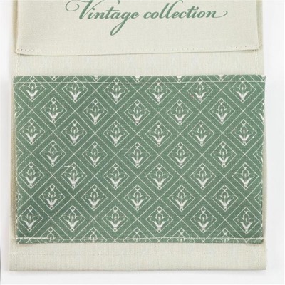 Кармашек текстильный Этель "Vintage collection" 2 отделения, 41х20 см