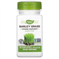 Nature's Way, Barley Grass, Young Harvest, 1,500 mg, 100 Vegan Capsules