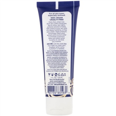 Pacifica, Coconut Probiotic, Technology Water Rehab Cream 1 fl oz (29 ml)