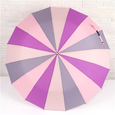 Зонт механический «Радуга», 3 сложения, 16 спиц, R = 49 см, цвет разноцветный