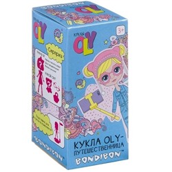 Набор игровой Bondibon 11,5см куколка OLY- путешественница c одеждой, аксессуарами, подставкой и мед