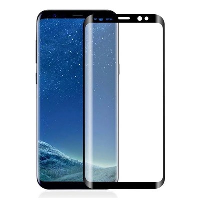 Защитное стекло Samsung S10 (черный) полная проклейка