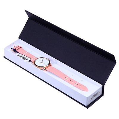 Часы наручные женские Gepard, белый циферблат, розовый ремешок, 1252A3L6-17