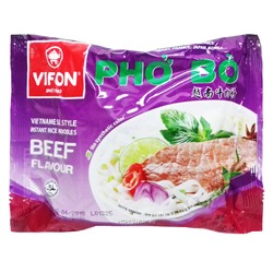 Рисовая лапша б/п со вкусом говядины "Вьетнамский стиль" Pho Vifon, Вьетнам, 60 г