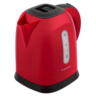 Чайник электрический MAUNFELD MGK-632R, пластик, 1.5 л, 2200 Вт,  красный