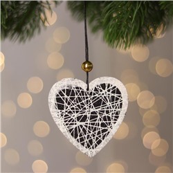 Новогодняя подвеска с подсветкой «Сердце» 8×8 см
