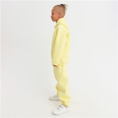 Костюм детский (худи, брюки) MINAKU: Basic Line KIDS цвет жёлтый, рост 116