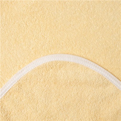 Набор для купания (полотенце-уголок, рукавица), размер 100х110 см, цвет жёлтый (арт. К24)