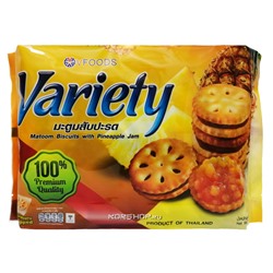 Печенье с ананасовым джемом Variety VFoods, Таиланд, 260 г Акция