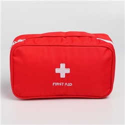Аптечка дорожная First Aid, цвет красный