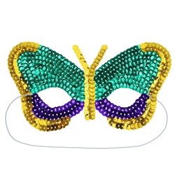 Карнавальная маска «Бабочка», с пайетками