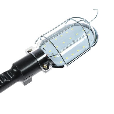 Светильник переносной светодиодный Luazon Lighting с выключателем, 10Вт, 24LED, 3 м, черный
