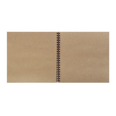 Альбом для зарисовок 19 х 19 см, 60 листов на гребне Sketchbook, блок крафт-бумага 80 г/м²