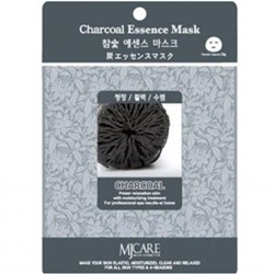 MJ Маска тканевая для лица Essence Mask Charcoal (уголь)