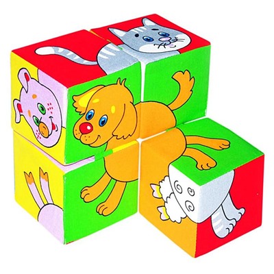 Развивающие кубики «Собери картинку. Домашние животные»